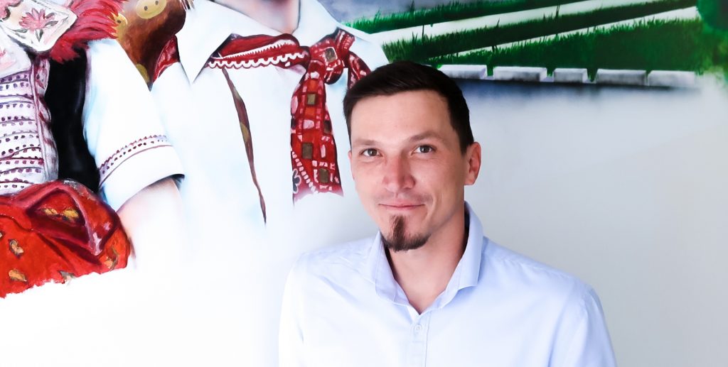 Ludwig Eckert in der Oberschule in Schleife